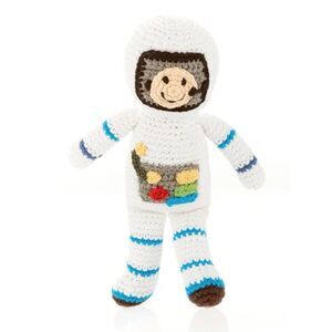 Pebble Handmade Crochet Astronaut Rattle Plush